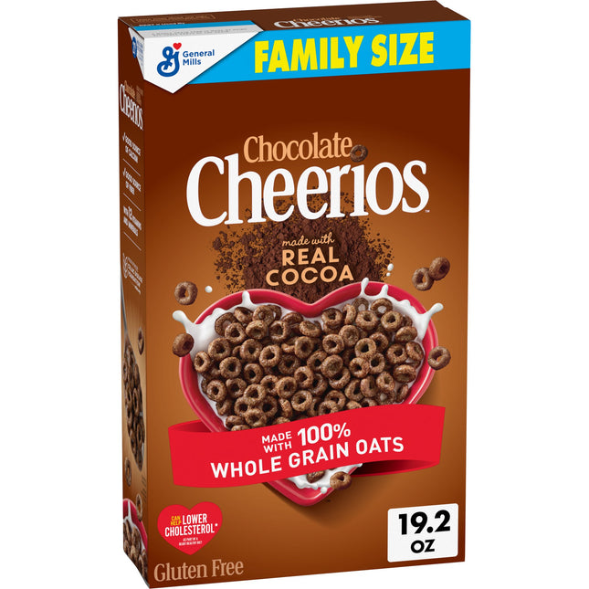 Chocolate Cheerios, Heart Healthy Cereal Size, 19.2 oz