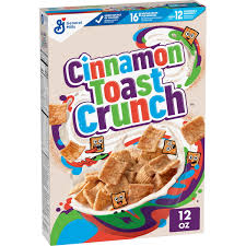 Cinnamon Toast Crunch, Cereal  Whole Grain, 12 oz