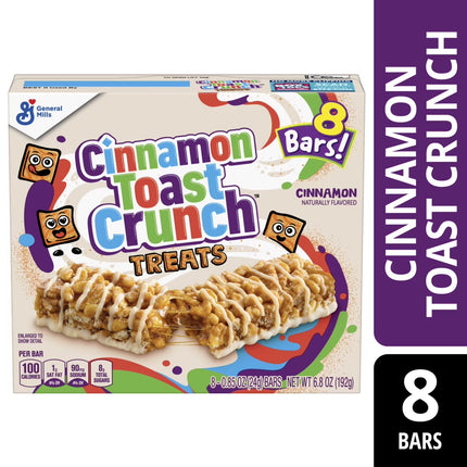 Cinnamon Toast Crunch Cereal Treat Bars, Snack Bars, 8 Ct, 6.8 Oz