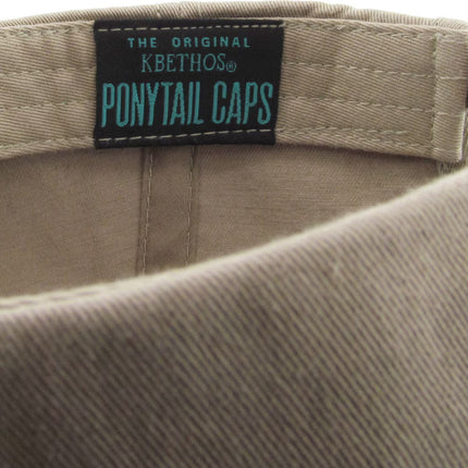 Women's Classic Smooth Cotton Ponytail Bal lcap One Size