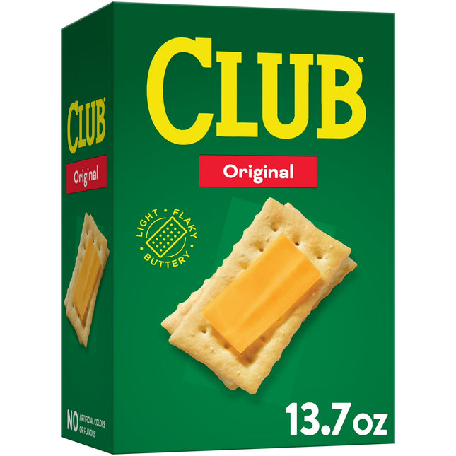 Club Original Crackers, Lunch Snacks, 13.7 Oz