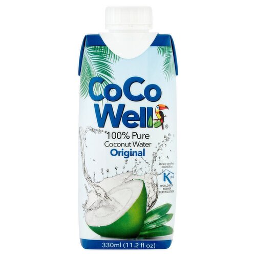 Coco Well Original 100% Pure Coconut Water, 11.2 fl oZ