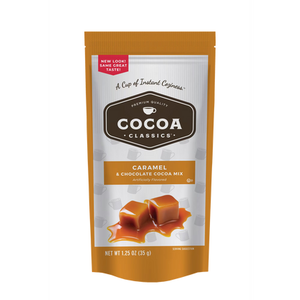 Cocoa Classics Caramel Cocoa Mix Hot Chocolate Gluten Free & Kosher  1.25oz Packet