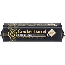 Cracker Barrel Aged Reserve Cheddar White Cheese  8 oz Chunk