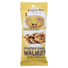 Crazy Go Nuts All Natural Banana Walnuts, 1.25-oz.