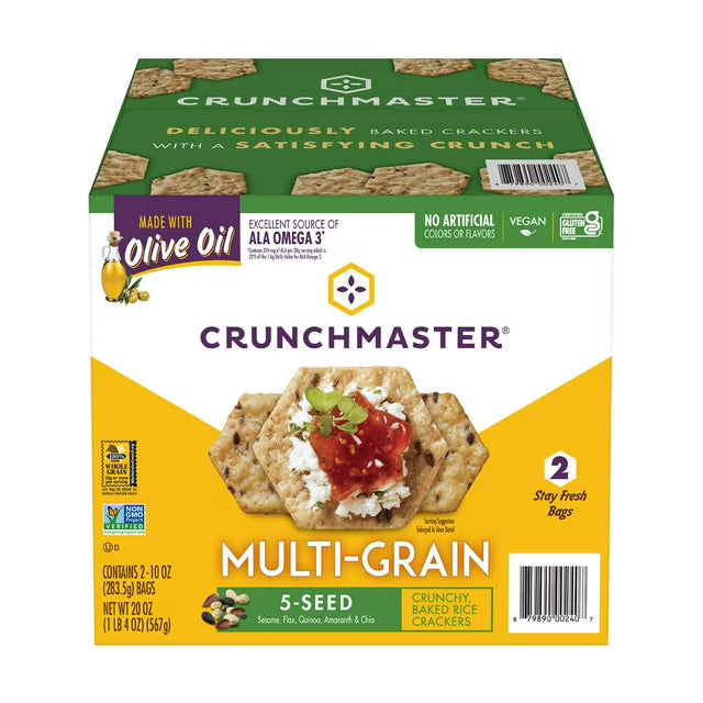 Crunch Master Multigrain Cracker 21 oz