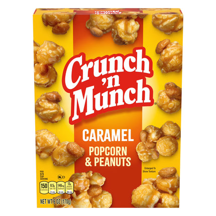 Crunch 'N Munch Caramel Popcorn with Peanuts, 12 Oz.
