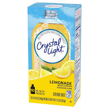 Crystal Light Lemonade Drink Mix Singles Caffeine Free, 10 Ct On-The-Go-Packets