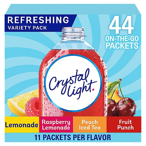 Crystal Light Refreshing Drink Mix Variety Pack, 44 count, 4.18 oz