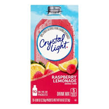 Crystal Light Raspberry Lemonade Drink Mix Singles  10 Ct On-The-Go-Packets
