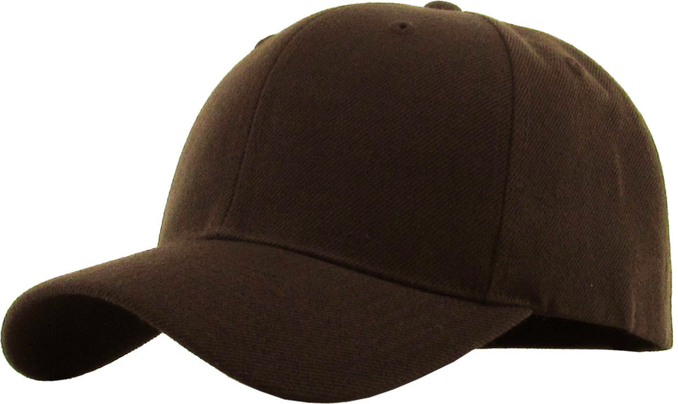 CURVED VELCRO Baseball Cap D. Brown