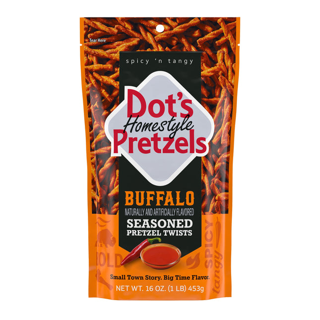 Dot'S Pretzels, Buffalo Seasoned Pretzel Twists, 16 Oz