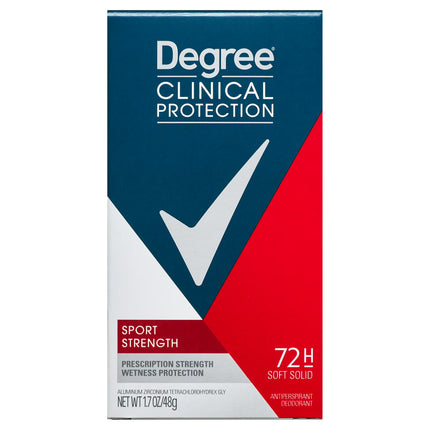 Degree Clinical Protection Long Lasting Men'S Antiperspirant Deodorant Stick, Masculine, 1.7 Oz