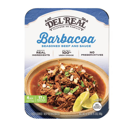 Del Real Foods Barbacoa - Shredded Beef 12oz
