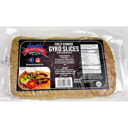 Devanco Beef Gyro Stips IQF 1.25 Lbs New York State Approved, Inmate Care package friendly
