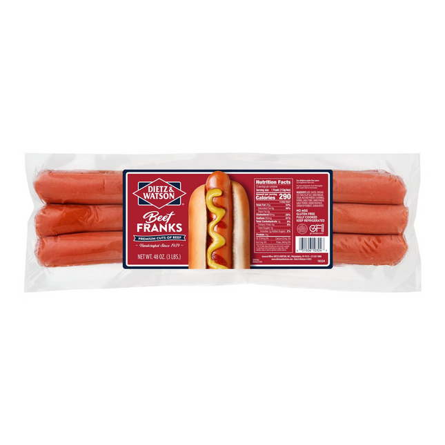 Dietz & Watson Beef Franks, 3 lbs.