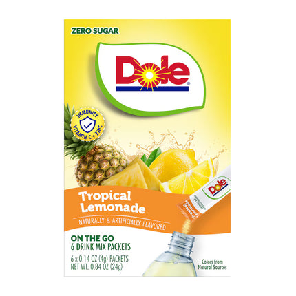 Dole Zero Sugar Tropical Lemonade Drink Mix, 6-pc