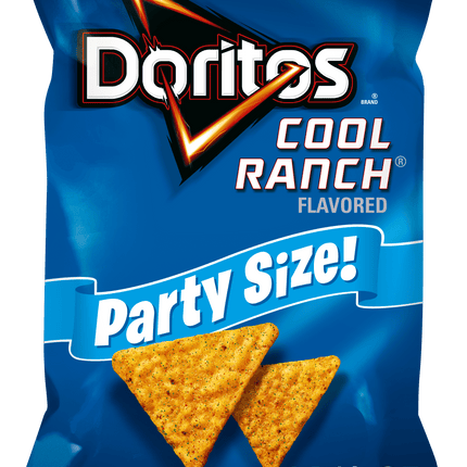 Doritos Cool Ranch Flavored Tortilla Chips, Party Size, 14.5 Oz Bag