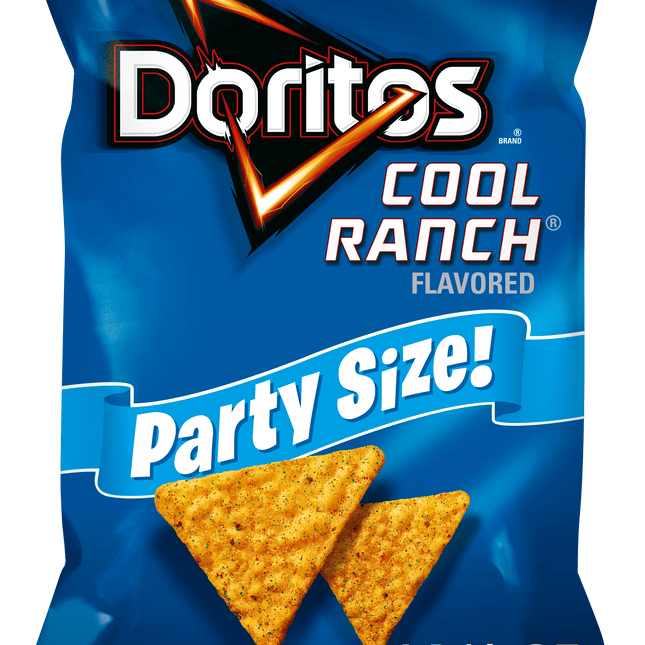 Doritos Cool Ranch Flavored Tortilla Chips, Party Size, 14.5 Oz Bag