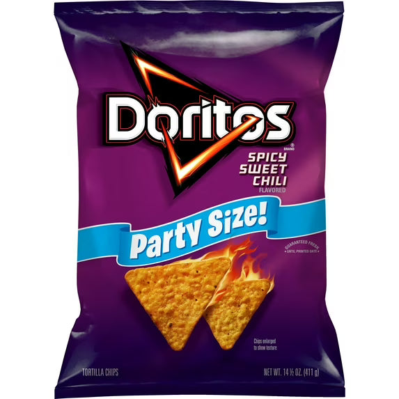 Doritos Spicy Sweet Chili Flavored Tortilla Chips 14.5 Oz Bag