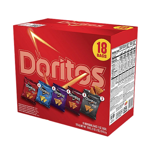Doritos Tortilla Chips Variety Pack 1 Oz, 18 Count