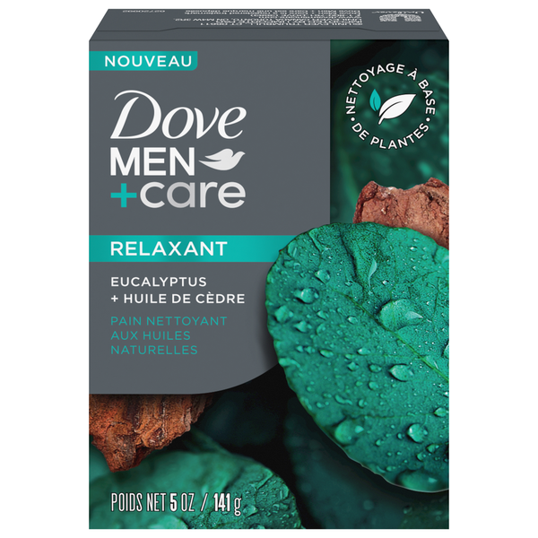 Dove Cleansing Bar, Relax, Eucalyptus + Cedar Oil 5 OZ