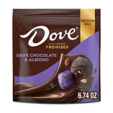 Dove Promises Dark Chocolate & Almond Candy - 6.74 oz Bag