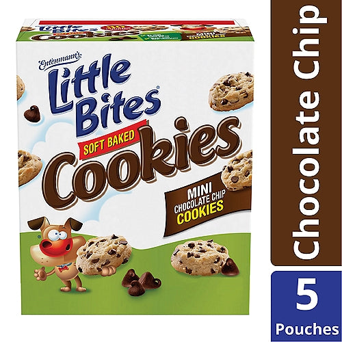 Entenmann's Little Bites Soft Baked Mini Chocolate Chip Cookies,