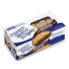 Entenmann's mini Brownie Chocolate Chip Mini Snack Cakes 8 CT
