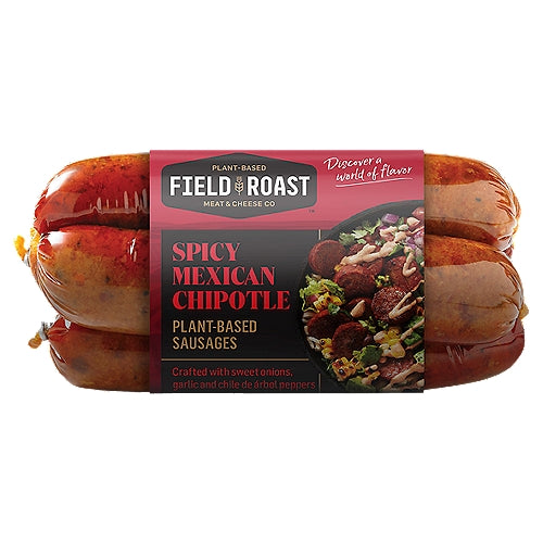 FIELD ROAST Spicy Mexican Chipotle Plant-Based Sausages, 13 oz