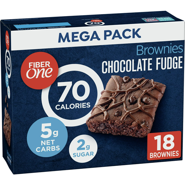 Fiber One 70 Calorie Brownies, Chocolate Fudge, Snack Bars,