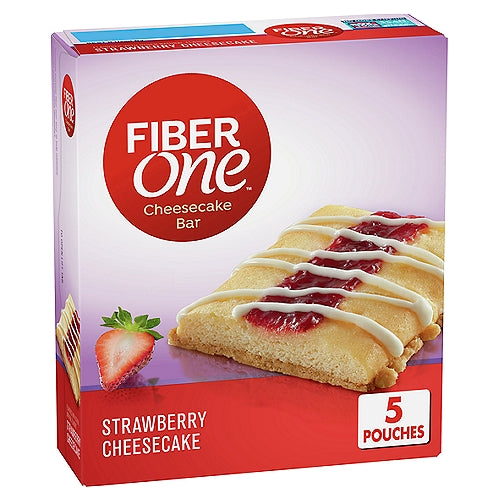 Fiber One Strawberry Cheesecake Bar, 1.35 oz, 5 count