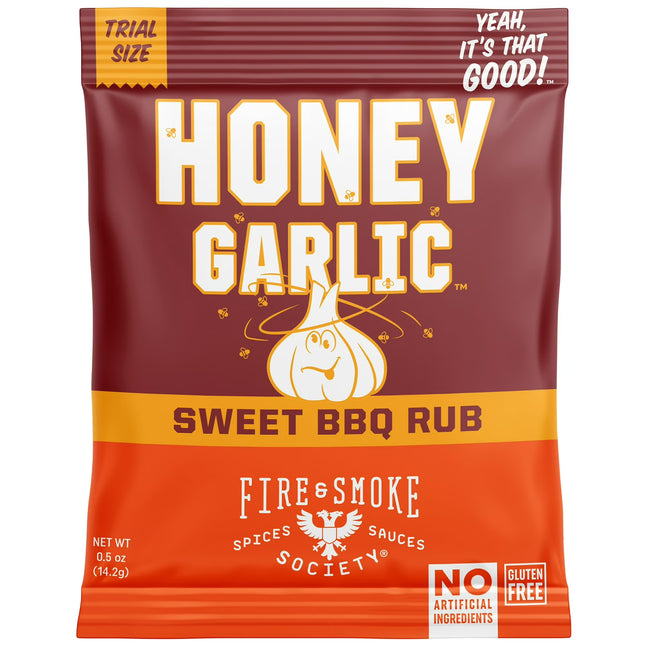 Fire & Smoke Society Honey Garlic BBQ Rub, BBQ Seasoning  .5 OZ