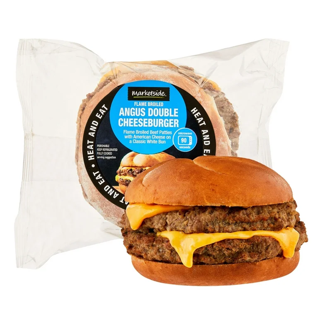 Flame Broiled Angus Double Cheeseburger Sandwich, 9.7 oz,