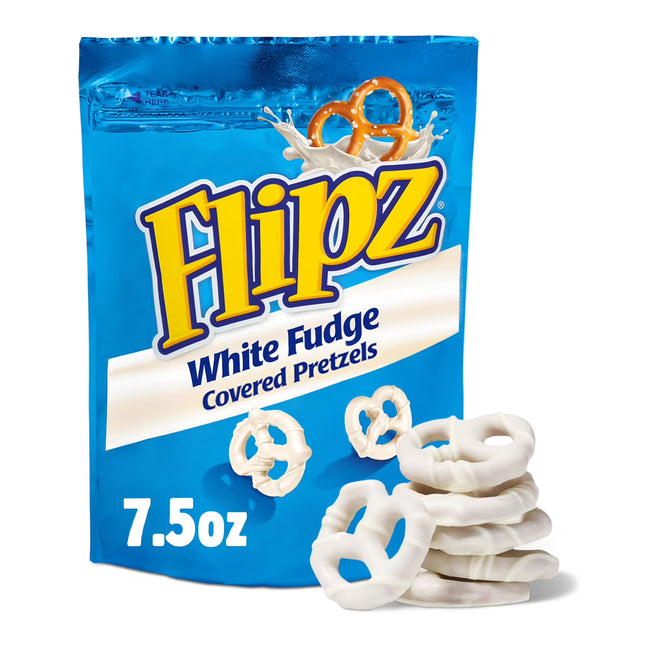 Flipz White Fudge Covered Pretzels, 7.5 oz