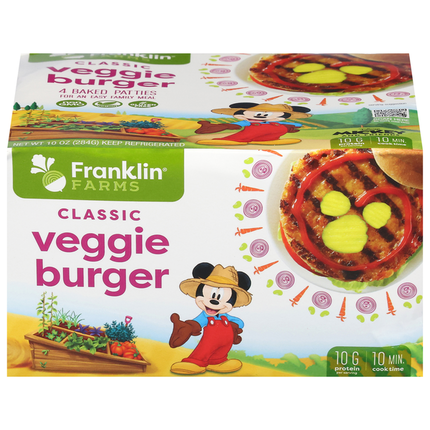 Franklin Farms Veggie Burger, Classic 4 ct