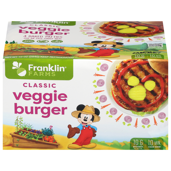 Franklin Farms Veggie Burger, Classic 4 ct