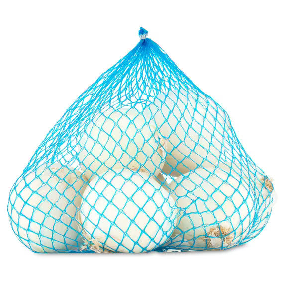 Fresh White Onions, 3 lb Bag New York State Approved, Inmate Care package friendly