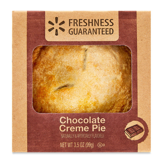 Freshness Guaranteed 4" Mini Baked Chocolate Flavored Creme Pie, 3.5Oz, Baked, Creamy, Flaky