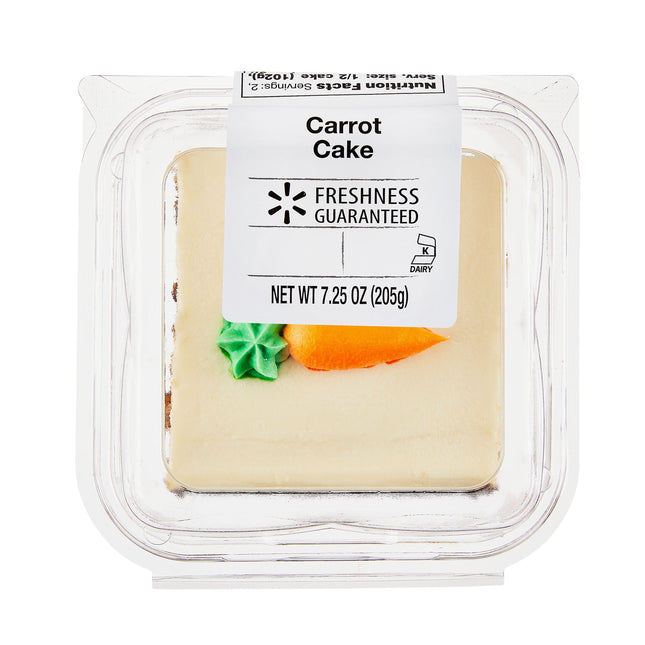 Freshness Guaranteed Carrot Cake Square, Cream Cheese Frosting, 7.25Oz (Refrigerated Cakes)