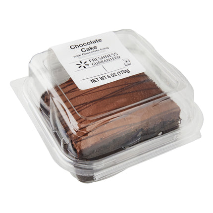Freshness Guaranteed Chocolate Cake Square with Chocolate Icing, 6Oz (Refrigerated Cakes)