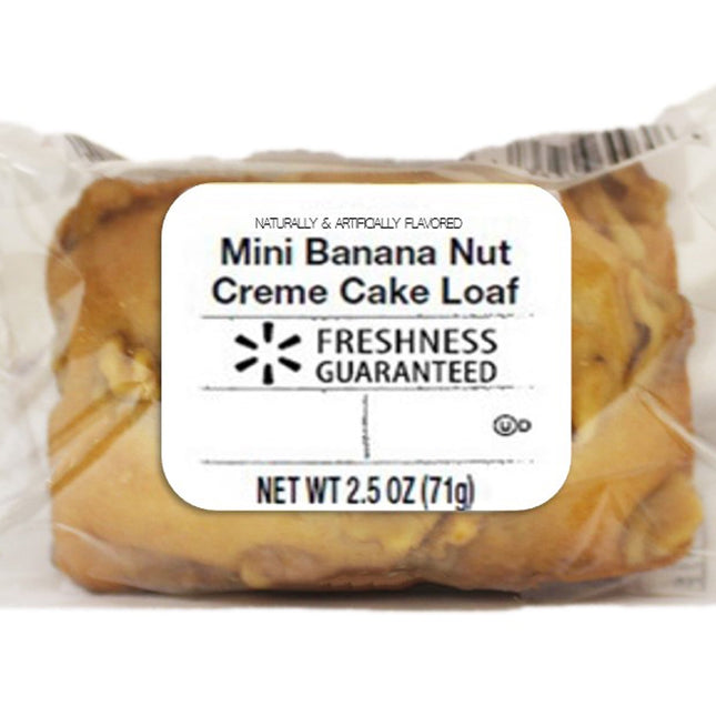 Freshness Guaranteed Mini Banana Nut Crème Cake Loaf, 2.5 Oz