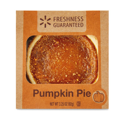 Freshness Guaranteed Mini Pumpkin Pie, 4In, Paperboard Box, Shelf Stable, Baked