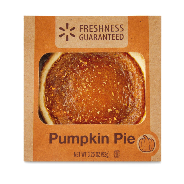 Freshness Guaranteed Mini Pumpkin Pie, 4In, Paperboard Box, Shelf Stable, Baked