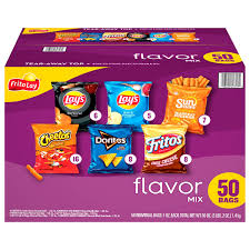 Frito Lay Variety Pack of Snacks and Chips, Flavor Mix, 50 ct.