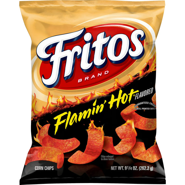 Fritos Flamin' Hot Flavored Corn Chips, 9.25 Oz Bag