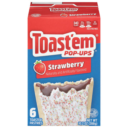 Toast'em Frosted Strawberry Pop-Ups, 6-ct. Boxes