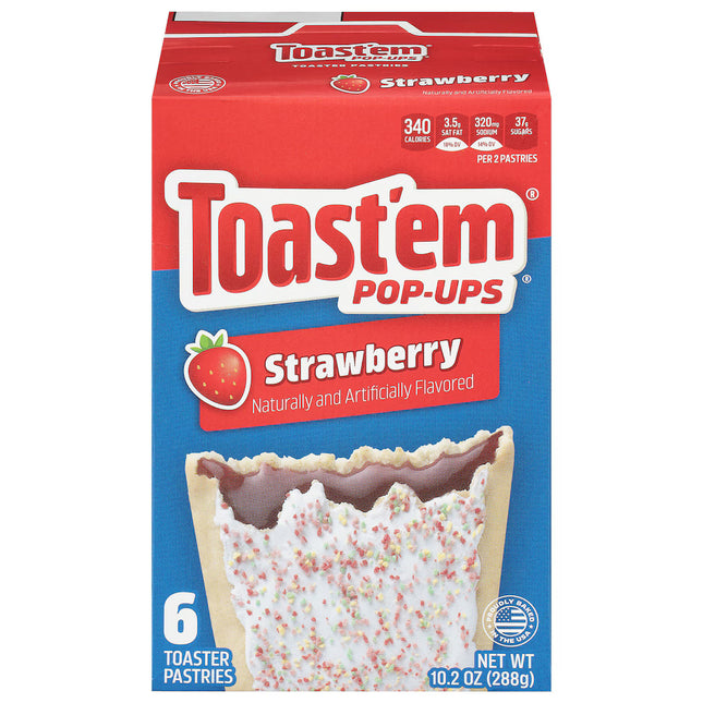 Toast'em Frosted Strawberry Pop-Ups, 6-ct. Boxes
