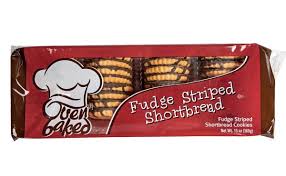 Oven Baked Fudge Striped Shortbread Cookies, 13 oz. Packs