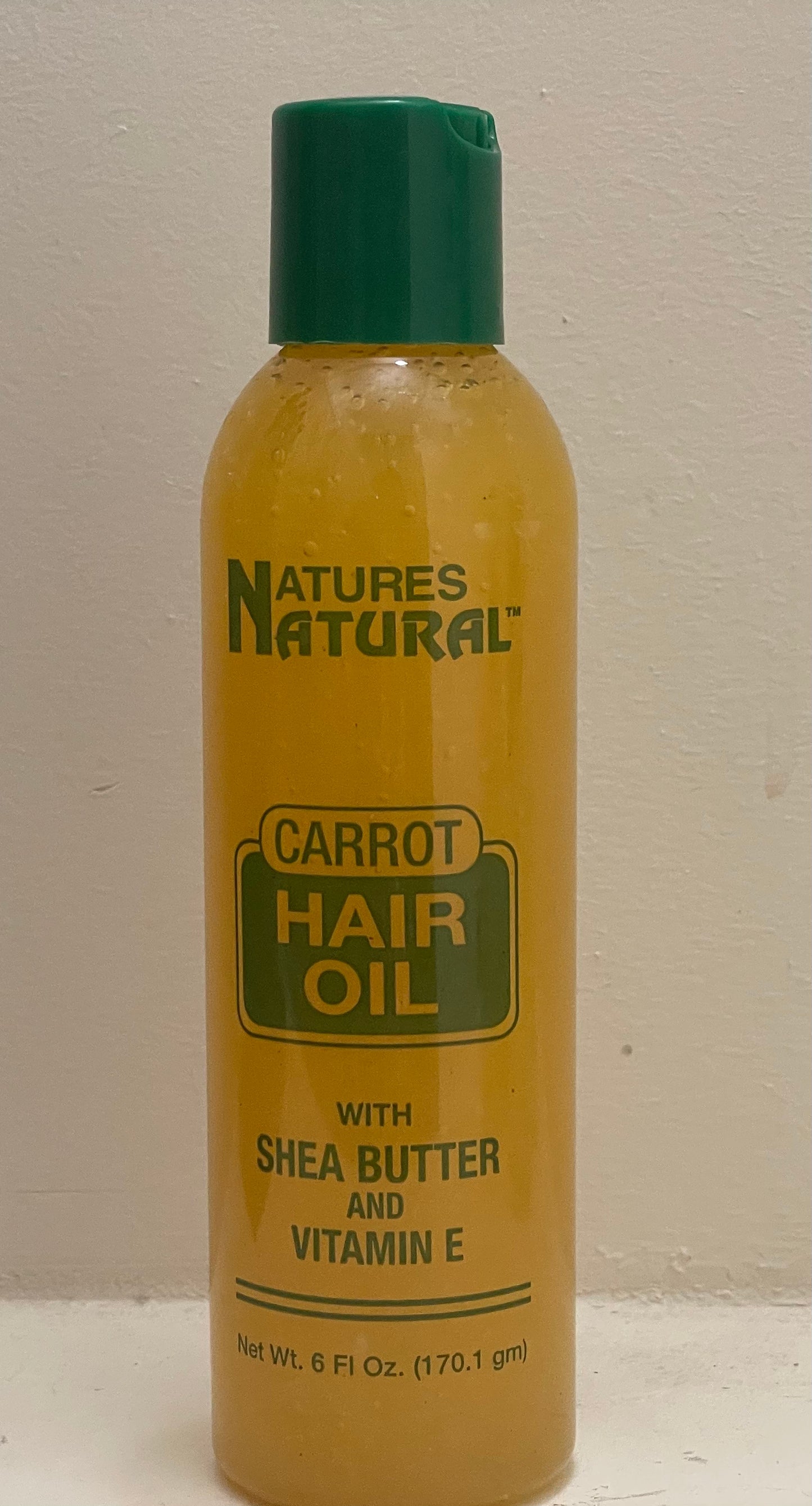 Nature's Natural Carrot Oil W/Shea Butter & Vitamin E 6 oz.